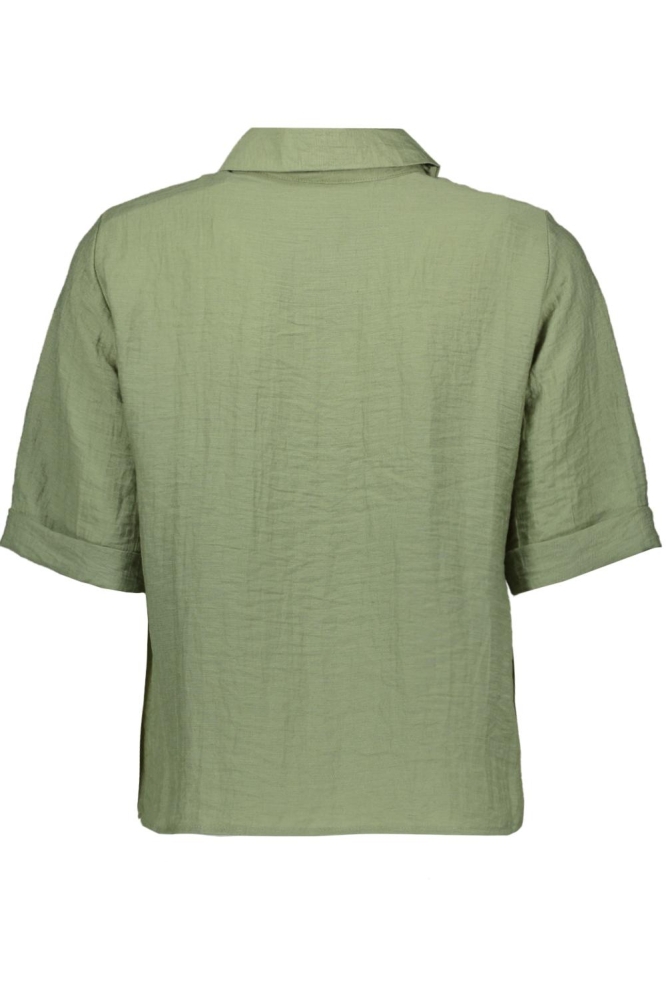 VMHEAVEN 2/4 SHIRT WVN GA 10324535 HEDGE GREEN
